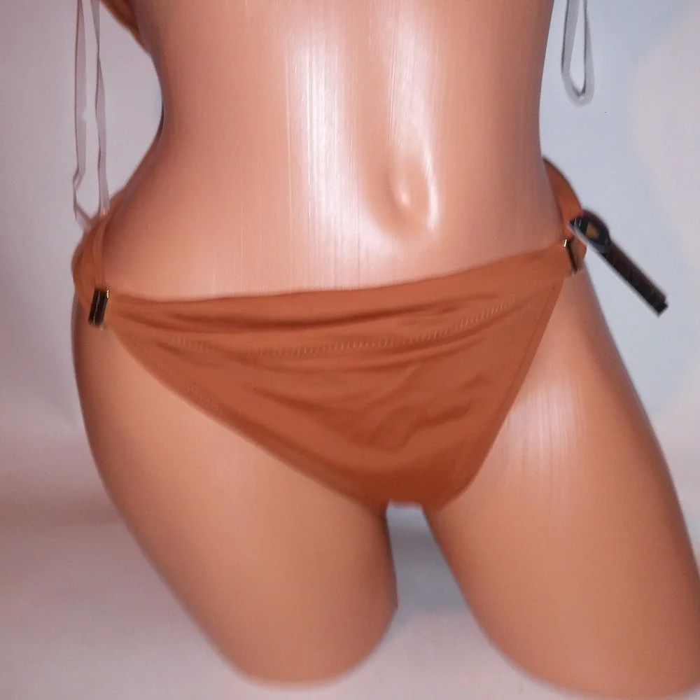 Victoria Secret Swim Bikini XL Top & Bottom Ginger Solid Bikini Bottom Wireless
